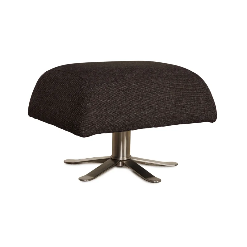 Joop Stoff Hocker Grau Anthrazit