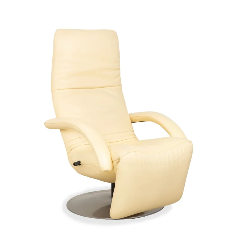 Jori Yoga Mono Move Leder Sessel Creme manuelle Funktion
