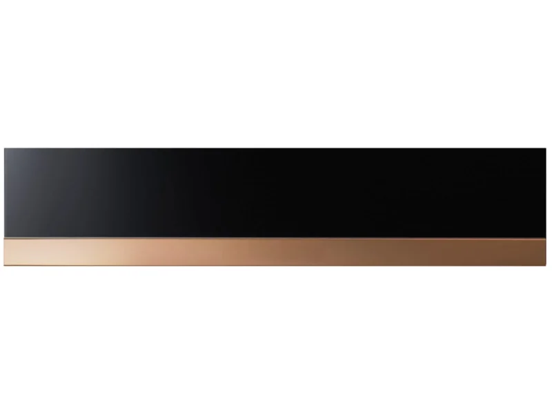 Küppersbusch CSV 6800.0 Vakuumierschublade + ZV 8020 Glasfront Schwarz + Designleiste Copper