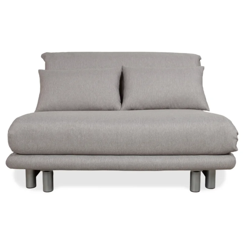 Ligne Roset Multy Zweisitzer Stoff Grau Neubezug VORANO 602 Schlaffunktion manuelle Funktion