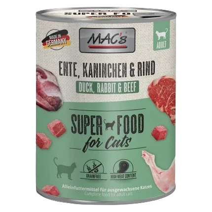 MAC's Cat Ente, Kaninchen, Rind 800 g