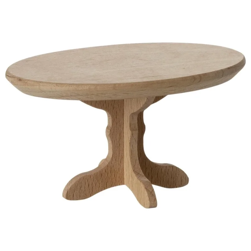 Ovaler Couchtisch für Maus - 6x8x4 cm (Natur)