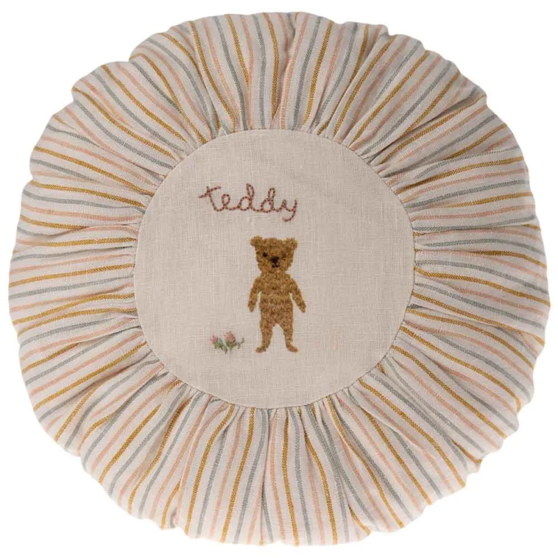 Maileg - Kissen rund Teddy striped