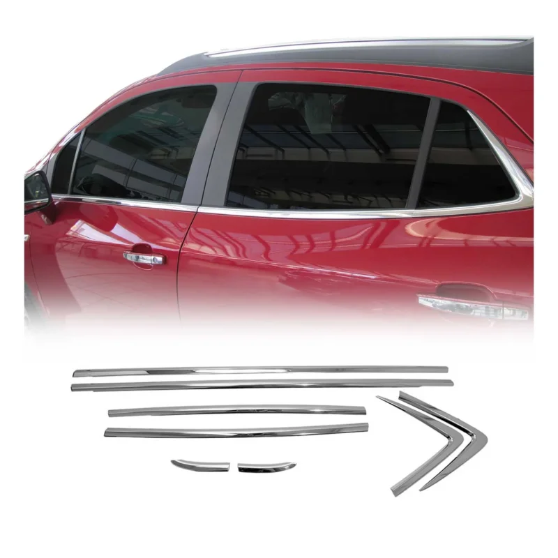 Fensterleisten Zierleisten für Opel Mokka 2012-2016 Edelstahl Chrom 8tlg