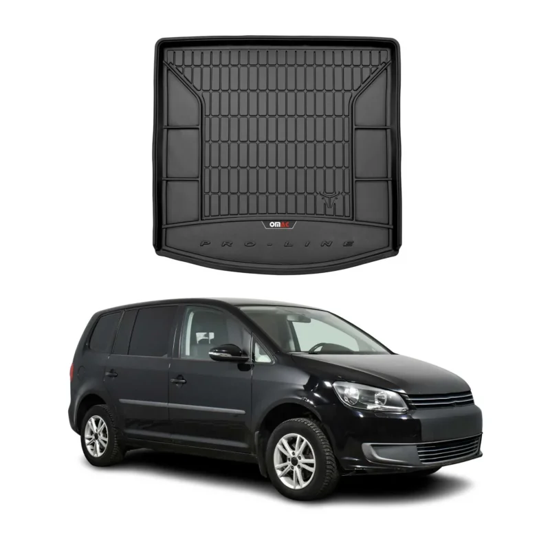 OMAC Gummi Kofferraumwanne für VW Touran 2010-2015 TPE Laderaumwanne Schwarz