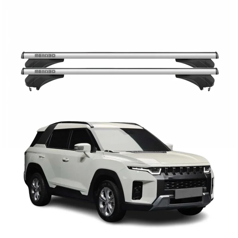 Menabo Dachträger für Ssangyong Torres J100 2022-2026 Aluminium Silber 2 tlg