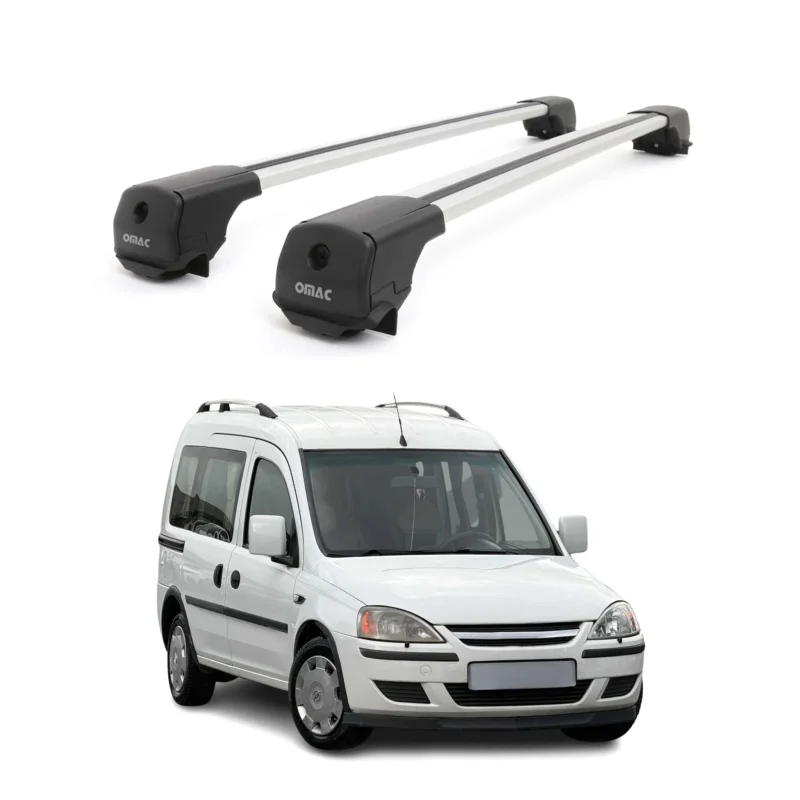 Dachträger Grundträger für Opel Combo C 2002-2012 Aluminium 75kg Grau 2tlg