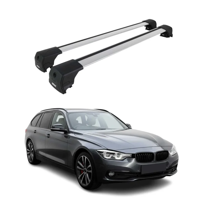 Dachträger Grundtäger für BMW 3er Touring F31 G21 2012-2026 Alu Silber 2 tlg