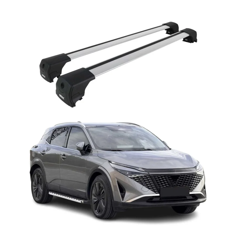 Dachträger Grundtäger für Nissan Qashqai J12 2021-2026 75kg Alu Silber 2 tlg