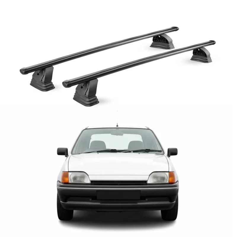 Stahl Dachträger für Ford Fiesta III 1989-1997 3-Tür TÜV Abschließbar 2x Schwarz