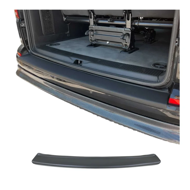 Ladekantenschutz für VW T5 T6 Transporter alle 2003-2024 Hecktüren matt schwarz