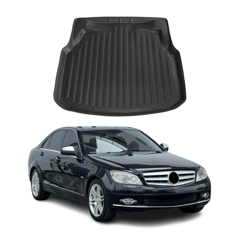 Kofferraumwanne Laderaumwanne für Mercedes C Klasse W204 2007-2014 Gummi TPE