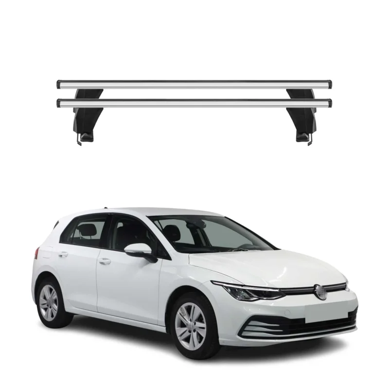 Menabo Dachträger Grundtäger für VW Golf 2019-2026 50kg Aluminium Silber 2 tlg