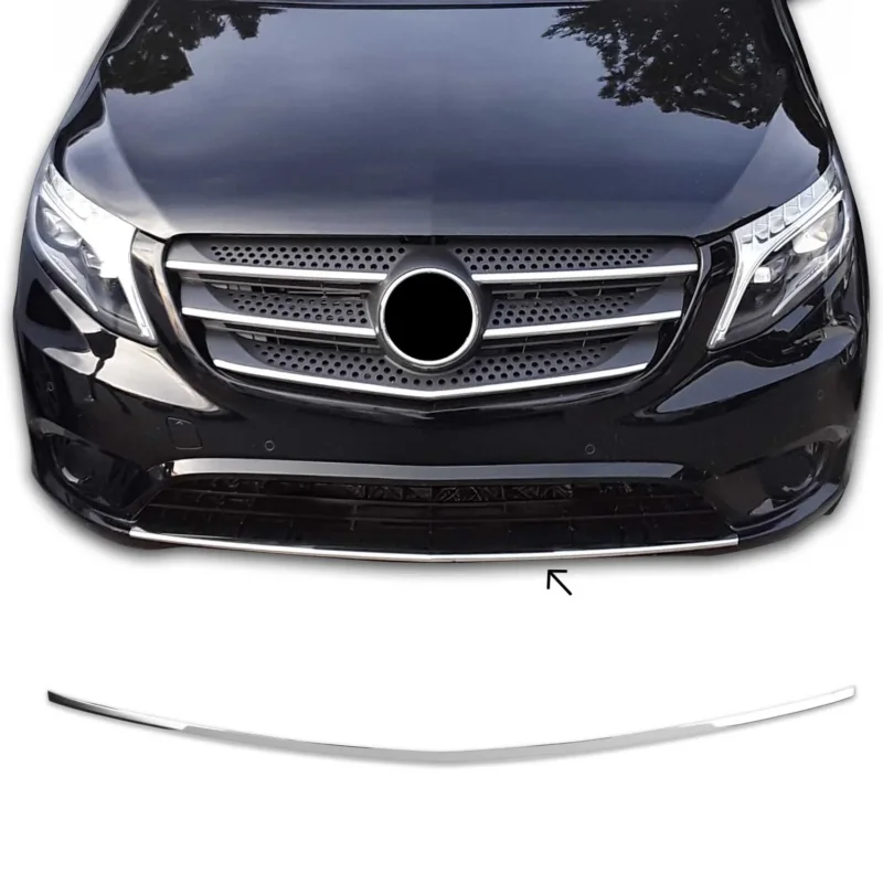 Kühlergrill Leisten Grillleisten für Mercedes Vito W447 2014-19 Edelstahl Chrom