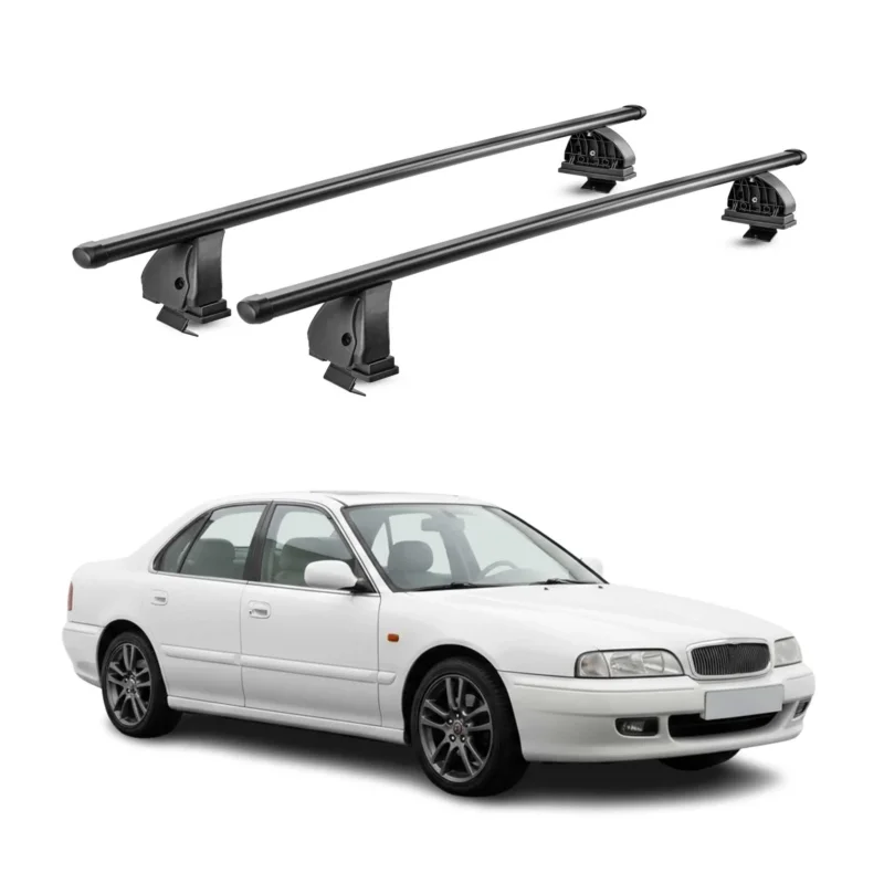 Stahl Dachträger für Rover 600 1993-1999 TÜV Abschließbar 75 kg 2tlg Schwarz