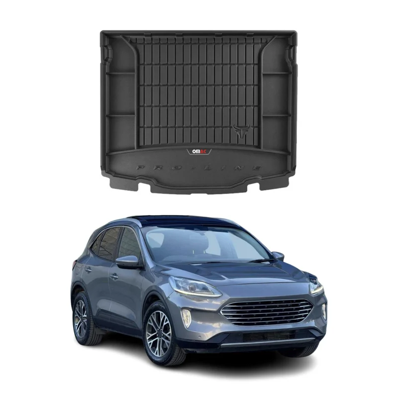 OMAC Gummi Kofferraumwanne für Ford Kuga III 2019-2026 Laderaumwanne TPE Schwarz