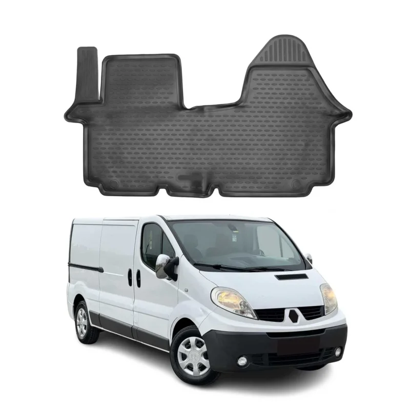 OMAC Gummimatten Fußmatten für Renault Traffic 2006-2014 TPE Matten Schwarz 1x