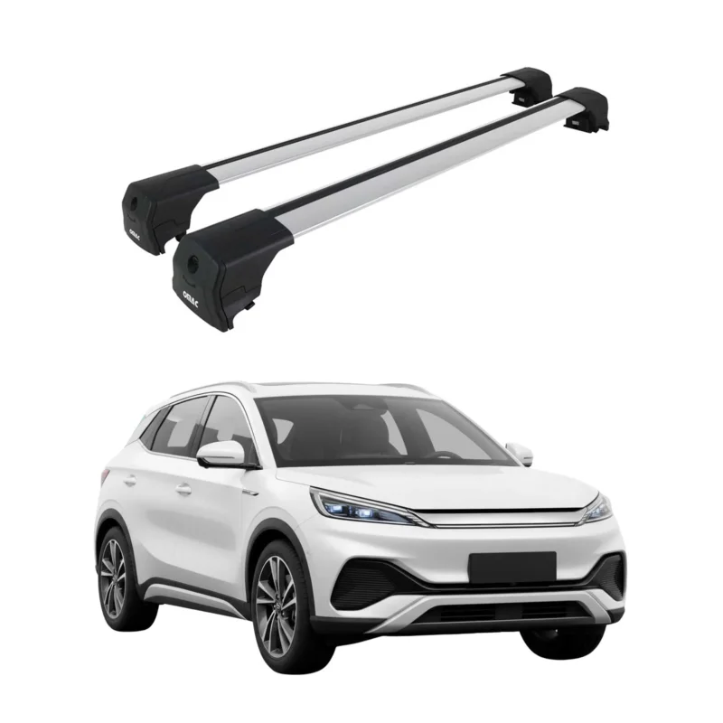 Dachträger Gepäckträger für BYD Atto 3 2022-2026 ABE Aluminium Grau 2tlg