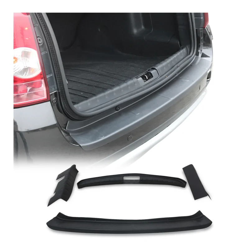 Ladekantenschutz & Stoßstange Satz für Dacia Duster mk1 2010-2017 ABS Schwarz