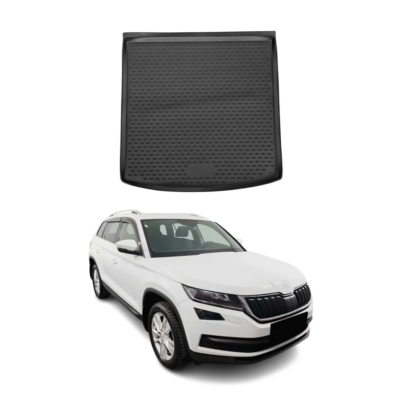 Kofferraummatte Kofferraumwanne für Skoda Kodiaq 2016-2021 5 Sitze Gummi TPE