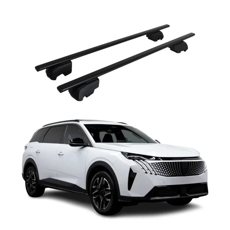 Dachträger Grundträger für Peugeot 5008 III 2024-2026 Stahl Schwarz 2tlg