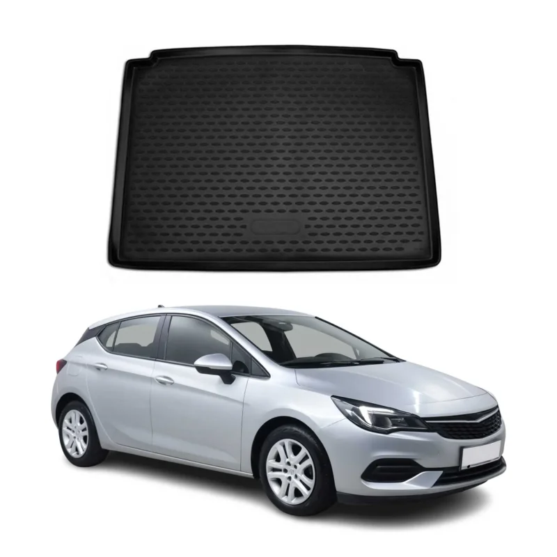 Kofferraummatte Kofferraumwanne für Opel Astra K 2015-2021 Schrägheck Gummi TPE