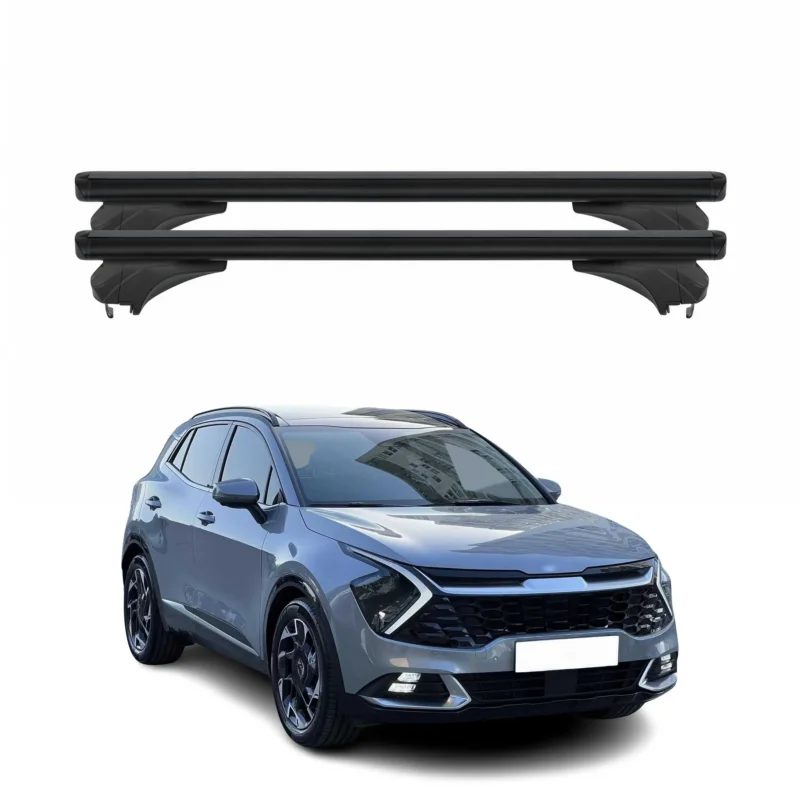 Menabo Dachträger Grundtäger für KIA Sportage NQ5 2023-2026 Aluminium Schwarz 2x