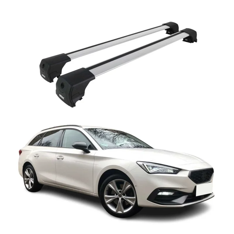 Dachträger Grundtäger für Seat Leon IV Kombi 2020-2026 75kg Aluminium Silber 2x