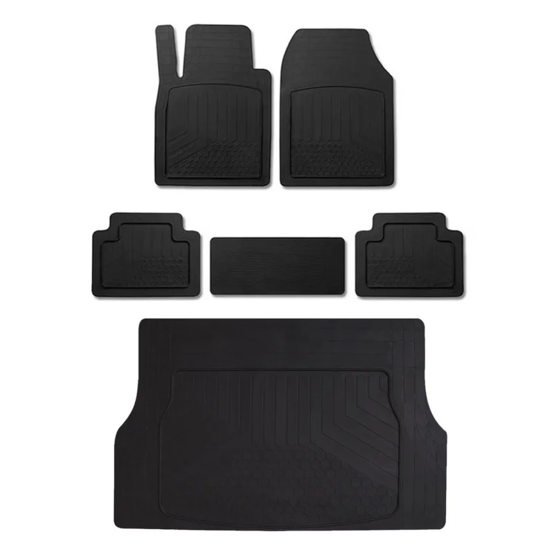 Universal & Kofferraumwanne Set für Skoda Kodiaq 2016-2026 Antirutsch Gummi