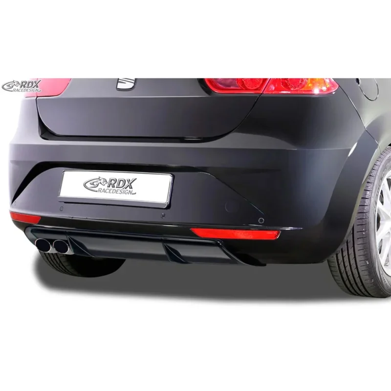 RDX Heckschürzenansatz Diffuser für Seat Leon 1P Facelift 2009-12 exkl. FR/Cupra
