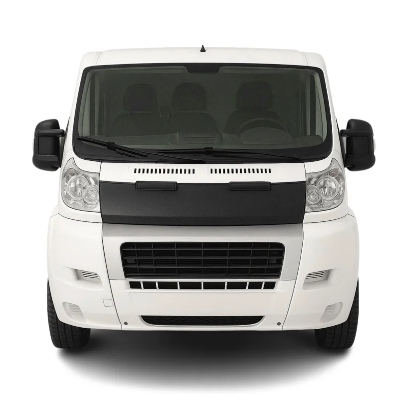Haubenbra Steinschlagschutz für Fiat Ducato Boxer Jumper 2006-2014 Schwarz Halb