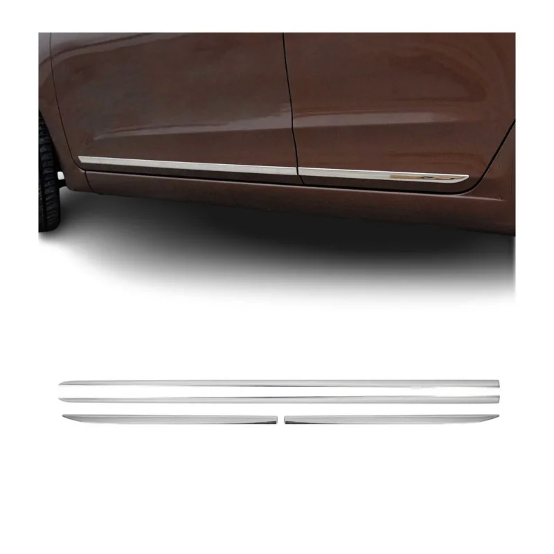 Seitentürleiste Türleisten Türschutzleiste für Toyota RAV4 2006-2018 Chrom 4x