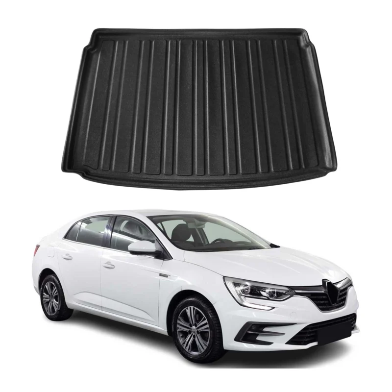 Kofferraumwanne Laderaumwanne für Renault Megane 2016-2022 Gummi TPE Schwarz