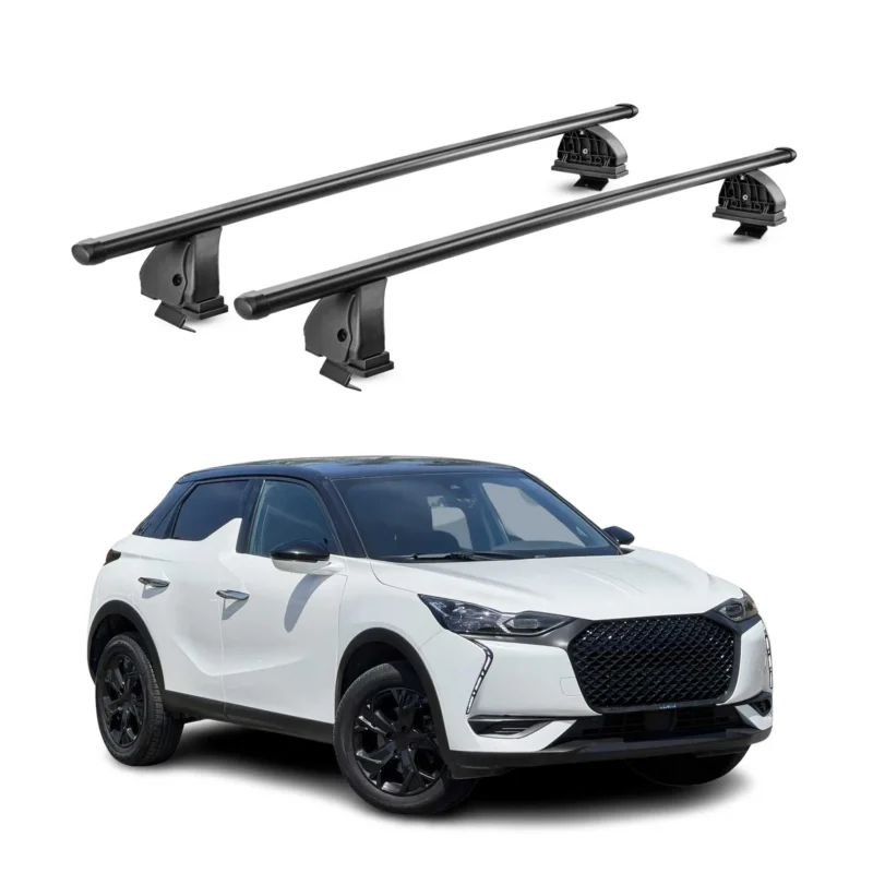 Stahl Dachträger für DS 3 Crossback 2018-2026 TÜV Abschließbar 2tlg Schwarz
