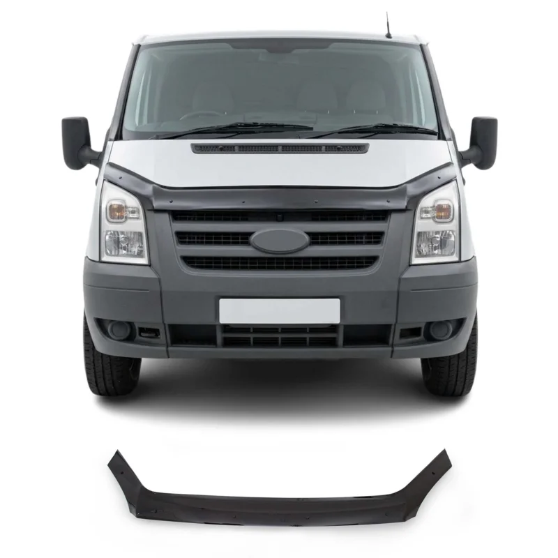 Für Ford Transit 2006-2014 Motorhaube Deflektor Insekten Schwarz