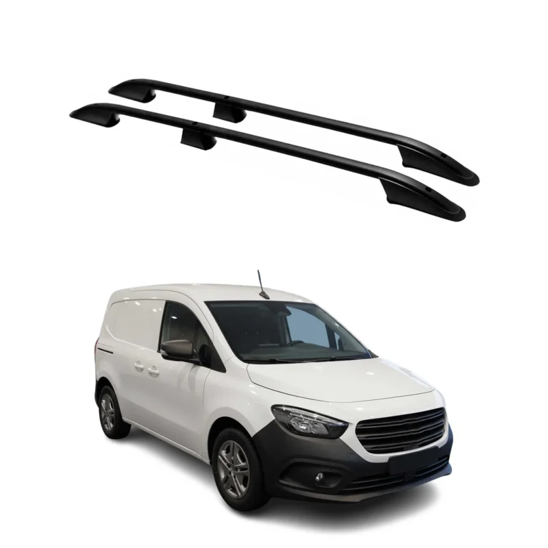 Dachträger Gepäkträger für Mercedes Citan W420 2021-26 L1 Kurzer Schwarz Alu 2x
