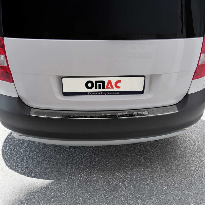Ladekantenschutz Stoßstange für Skoda Yeti 2009-2013 Pre-FL Edelstahl Chrom