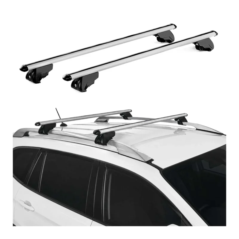 Dachträger für BMW X3 E83 2003-2010 Aluminium Grau Dachgepäckträger