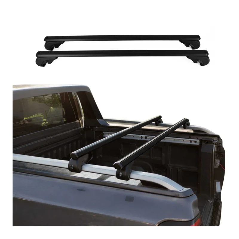 Dachträger Ladeflächenträger für Ford Ranger Wildtrack 2022-2024 Alu Schwarz 2x