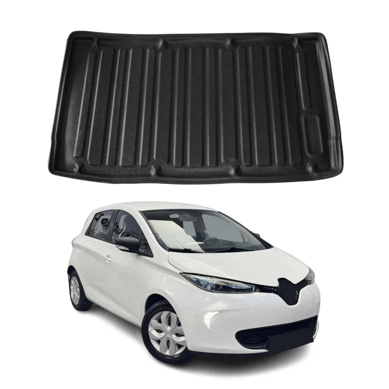 Kofferraumwanne Laderaumwanne für Renault Zoe 2012-2024 Gummi TPE Schwarz
