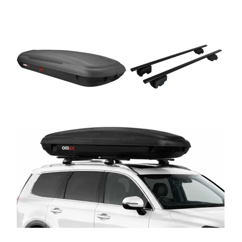 Carbonlook Dachbox 480L + Dachträger Hyundai Tucson IV 2022-2026 Schwarz