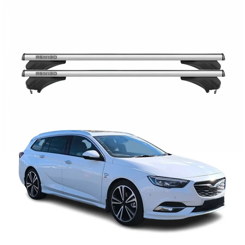 Menabo Dachträger für Opel Insignia Sportourer 2017-2022 Aluminium Silber 2 tlg