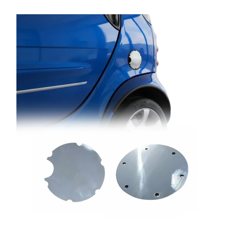 Tankdeckel Ausserer Lüftungsdeckel für Smart ForTwo 450 Edelstahl Satz 2tlg