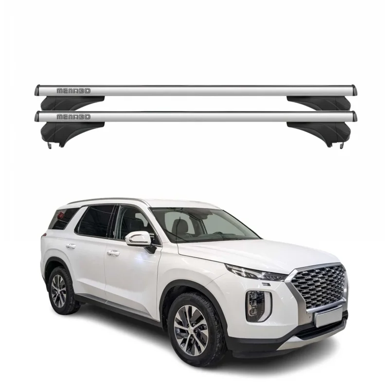 Menabo Dachträger Grundtäger für Hyundai Palisade 2020-2025 Aluminium Silber 2x