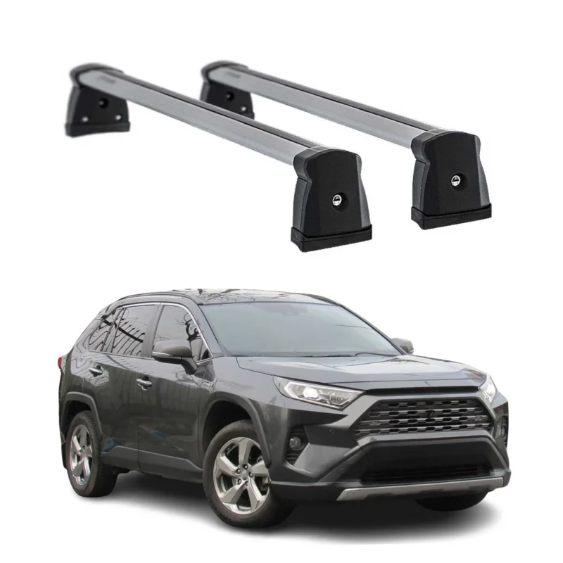 Menabo Dachträger Grundträger für Toyota RAV4 2019-2025 Querträger Alu Grau