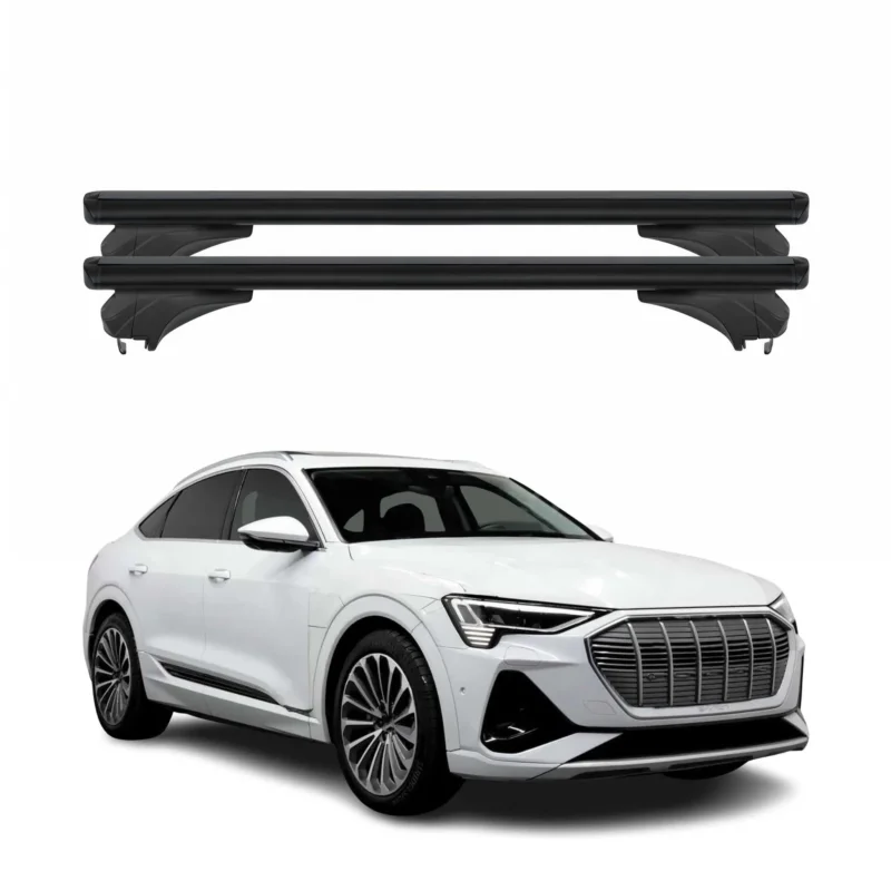 Menabo Dachträger Grundtäger für Audi Q8 E-Tron 2022-2026 Aluminium Schwarz 2tlg