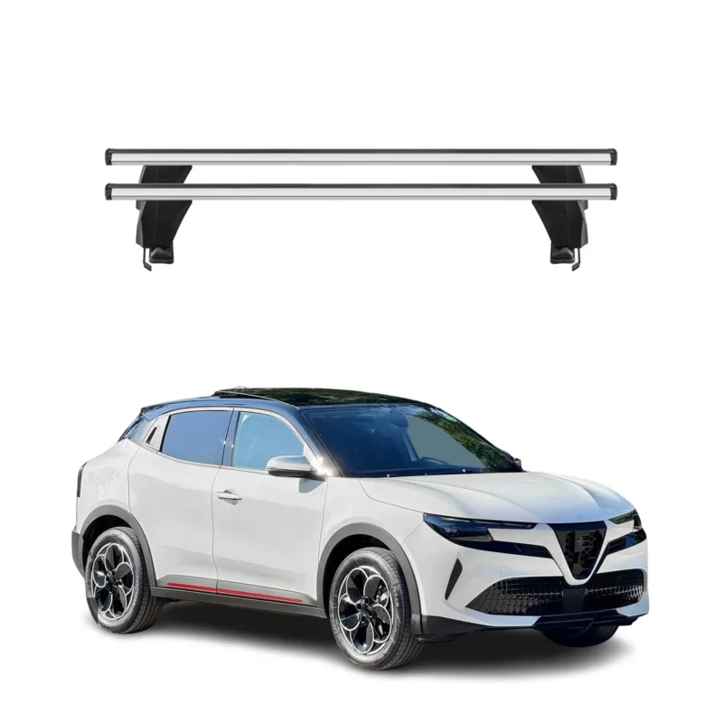 Menabo Dachträger Grundtäger für Alfa Romeo Junior 2024-2026 50kg Alu Silber 2x