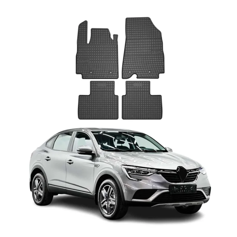 OMAC Gummi Fußmatten für Renault Arkana 2019-2026 Automatten Gummi Schwarz 4tlg