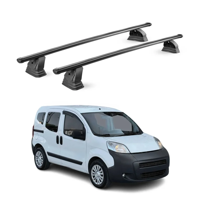 Stahl Dachträger für Peugeot Bipper 2007-2016 TÜV Abschließbar 2tlg Schwarz