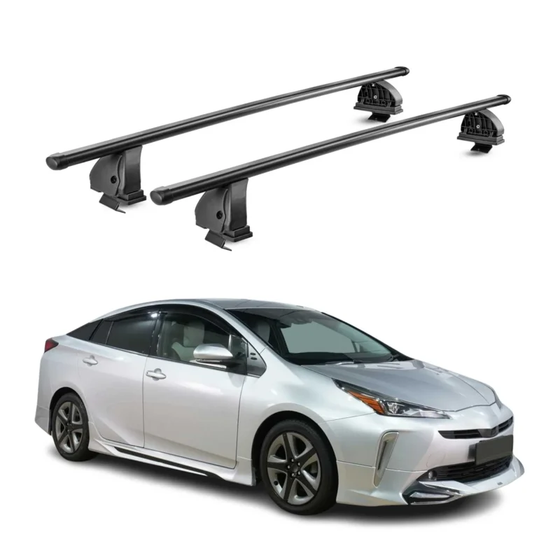 Stahl Dachträger für Toyota Prius IV XW50 2015-2022 TÜV 75 kg 2tlg Schwarz